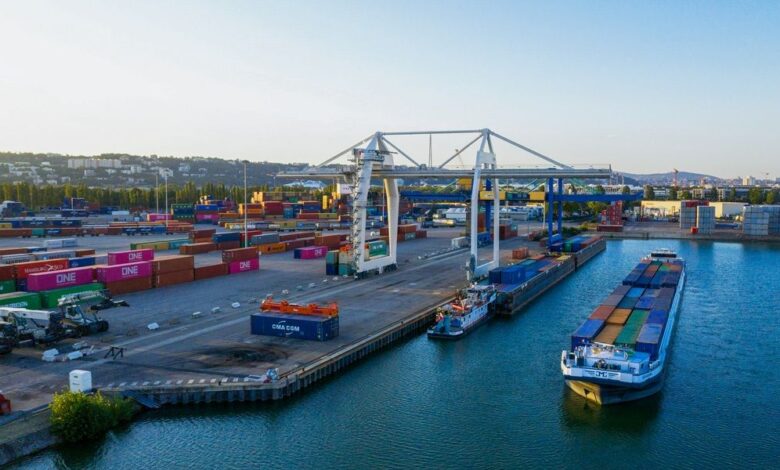 CMA CGM advances Fos-Lyon electric barge plan