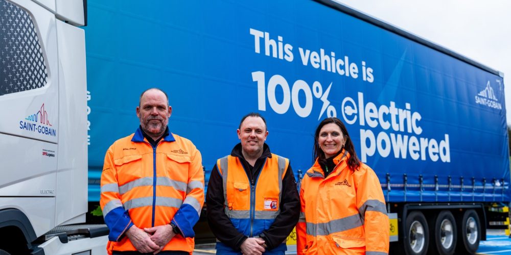 Saint-Gobain adds six electric HGVs