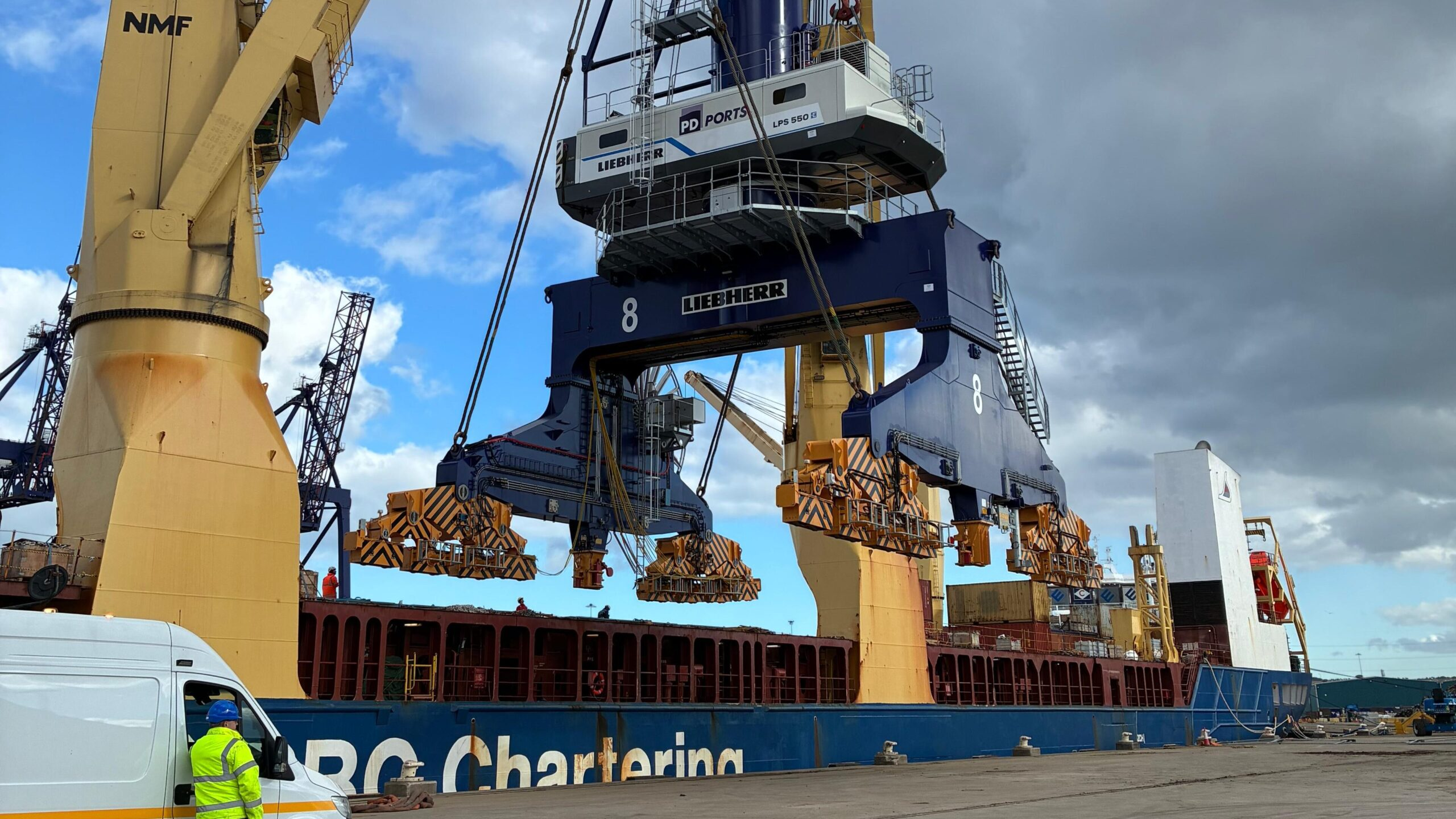 Teesport crane investment gives PD Ports heavier industrial reach Teesport crane investment gives PD Ports heavier industrial reach
