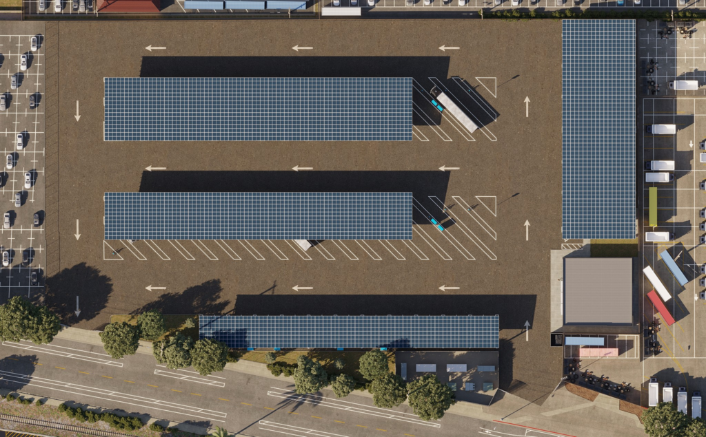 San Diego advances electric truck charging hub